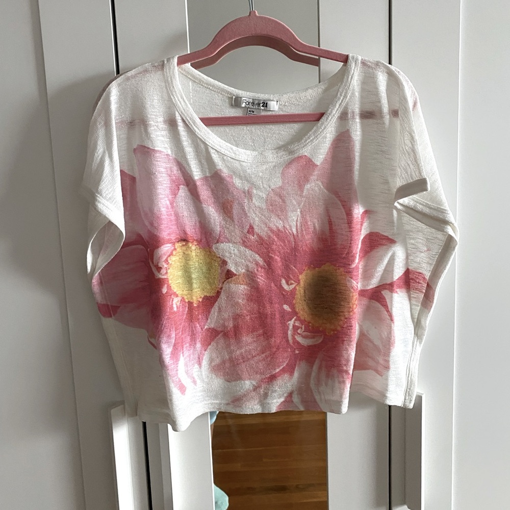 Forever21 Floral Woven Top